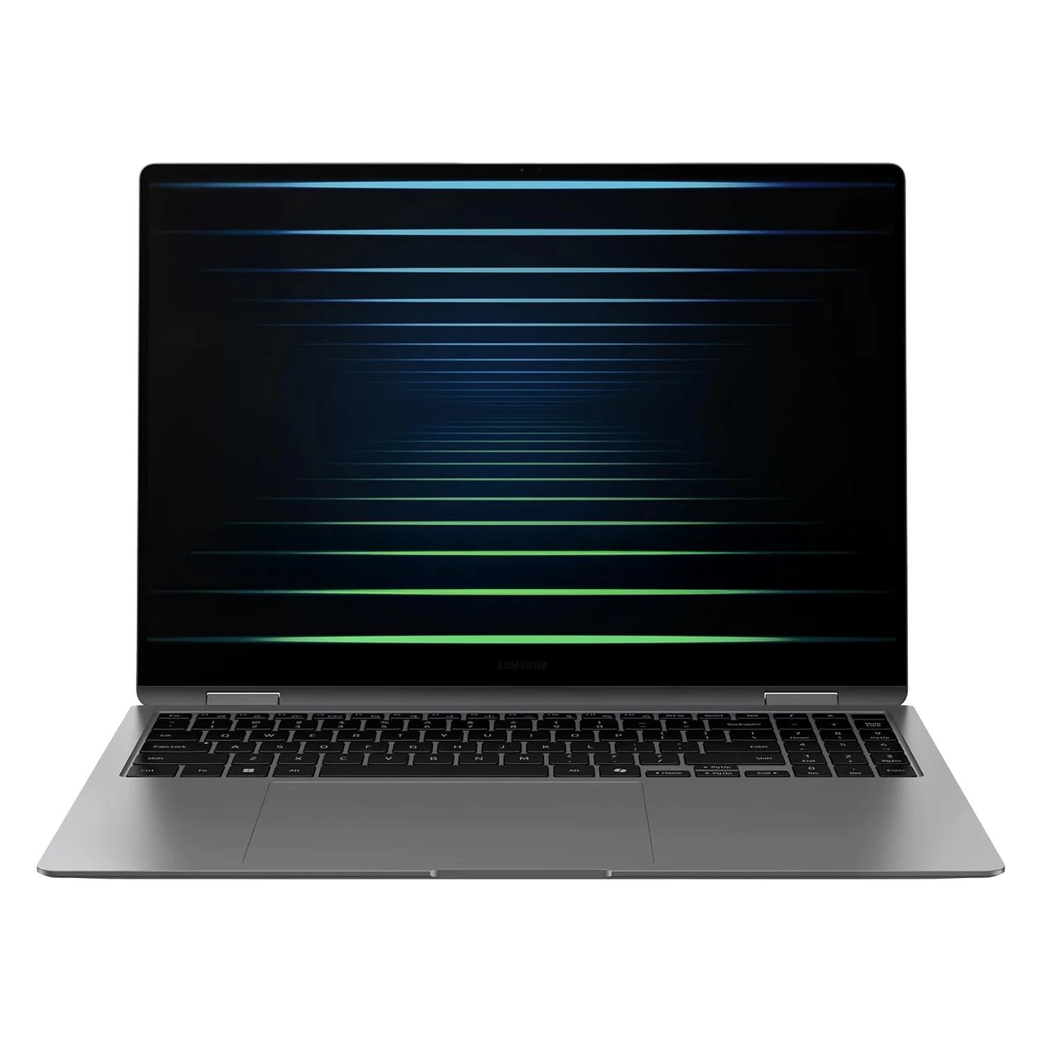 Notebook Samsung Galaxy Book5 Pro 360 Intel Core Ultra 7-256V 16GB RAM 1TB SSD Pantalla 16" WQXGA+ Touch Windows 11 Inglés Gris - NP960QHA-KG1US