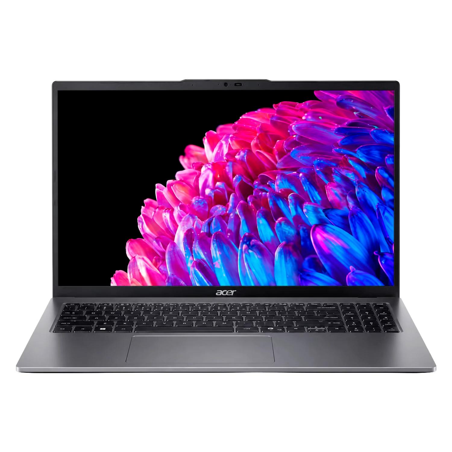 Notebook Acer Swift Go 16 Intel Core Ultra 5-125H 8GB RAM 512GB SSD Pantalla 16" WQXGA OLED Windows 11 Inglés Plata - SFG16-72-5844
