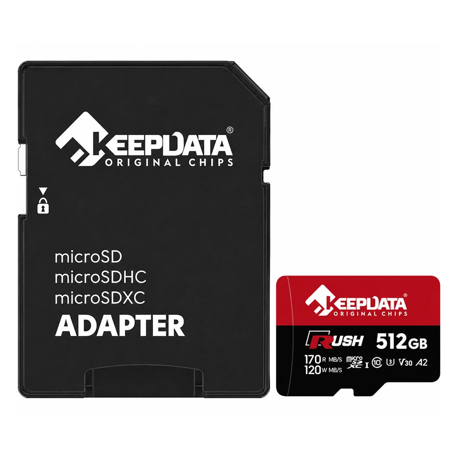Tarjeta de Memoria Micro SD Keepdata Rush 512GB 170Mbs - KDMSDC10U3V30A2/51