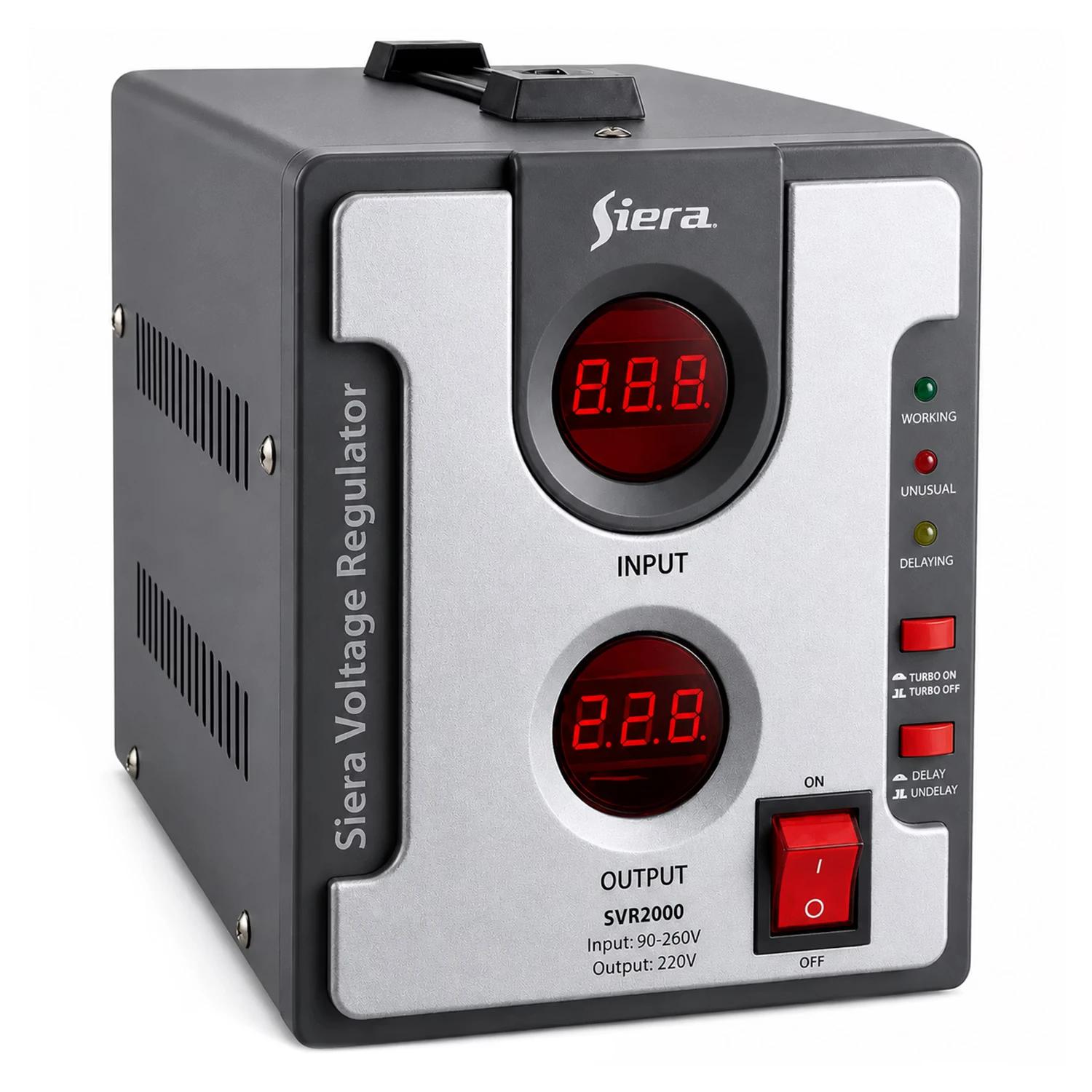 Estabilizador de Voltaje Sierra SVR2000 2000VA 2000W 220V