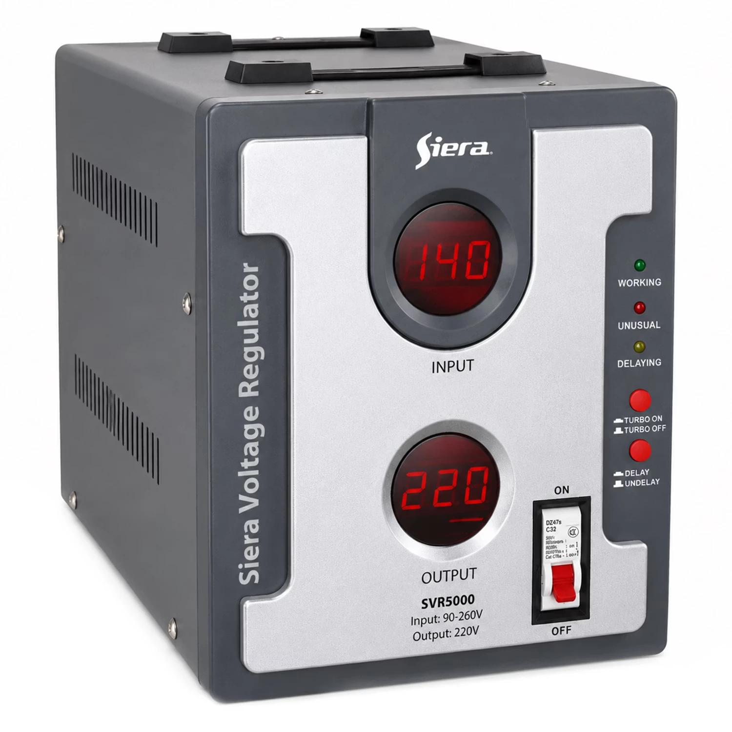 Estabilizador de Voltaje Siera SVR5000 5000VA 5000W 220V