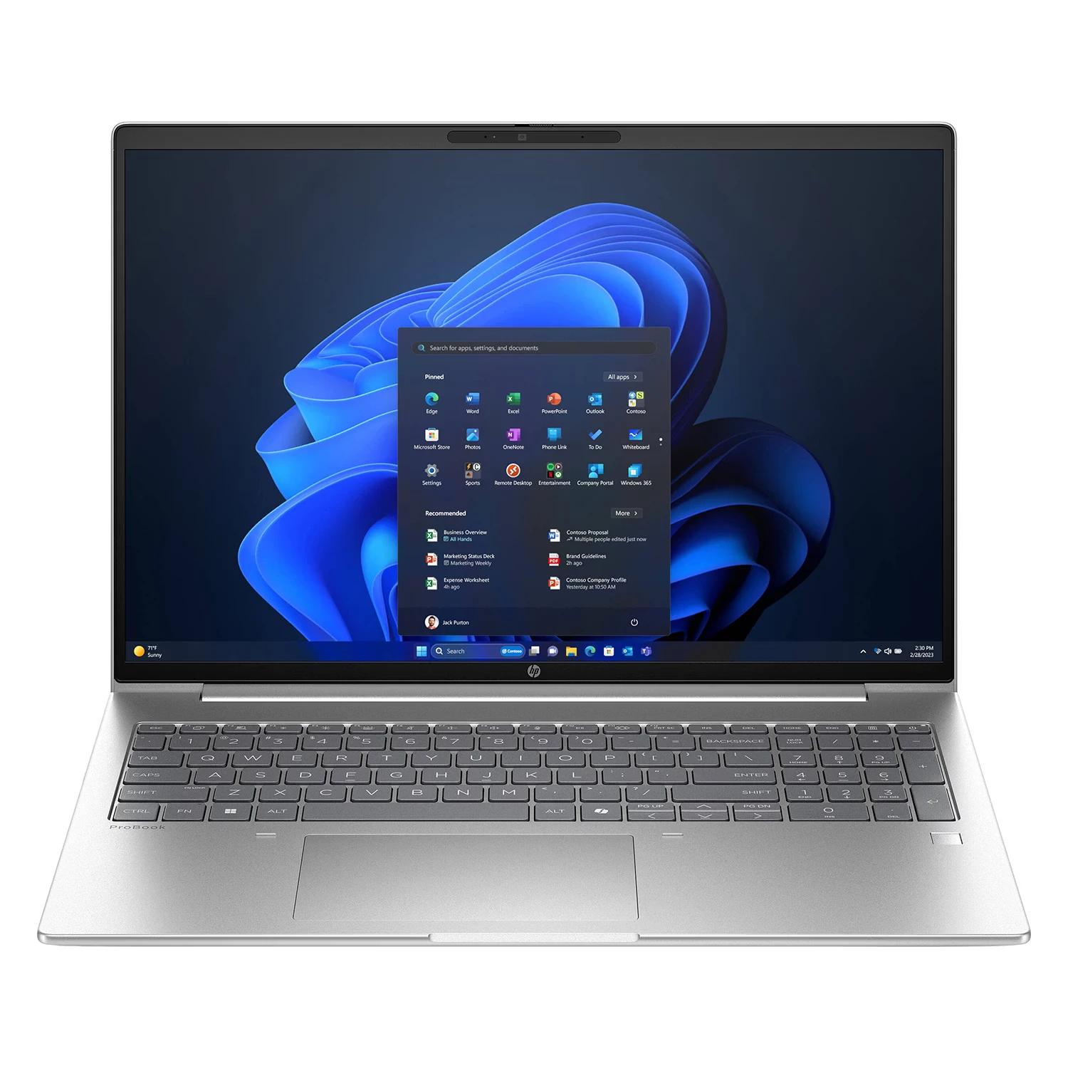 Notebook HP ProBook 4 AMD Ryzen 5-220U 16GB RAM 512GB SSD Pantalla 16" Full HD Windows 11 Pro Español Plata - 16-D49FWLA