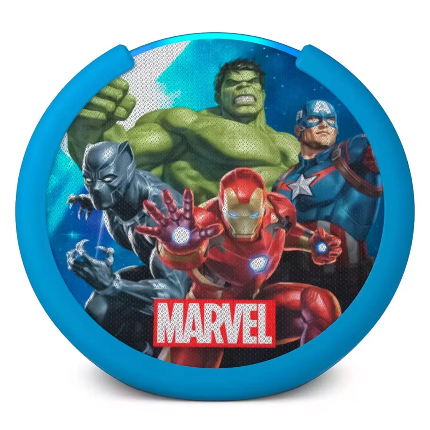Amazon Echo Pop Kids Marvel's Avengers Alexa 1ª Generación 2023 - Azul (Caja Dañada)