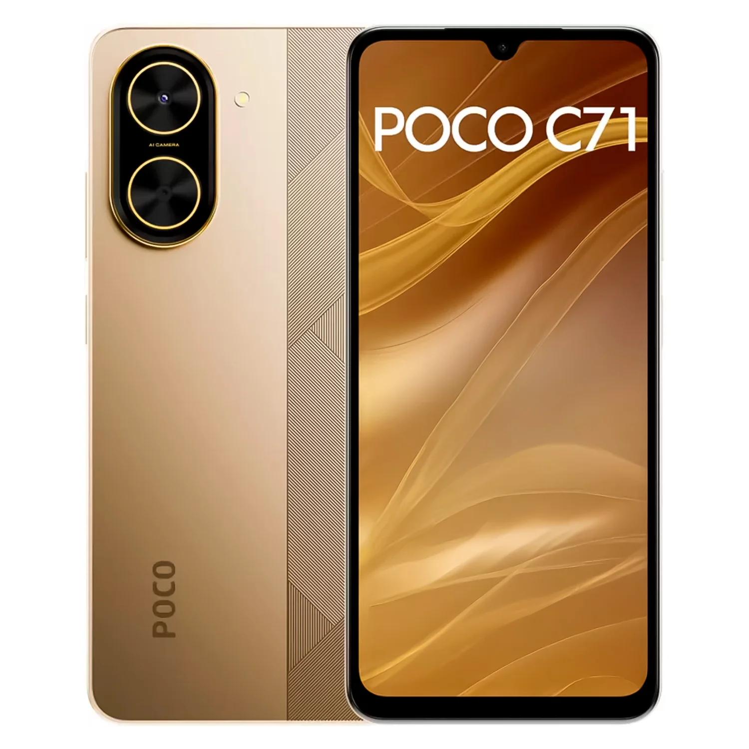 Smartphone Xiaomi Poco C71 Global 64GB 4GB RAM Dual SIM Pantalla 6.88" - Dorado