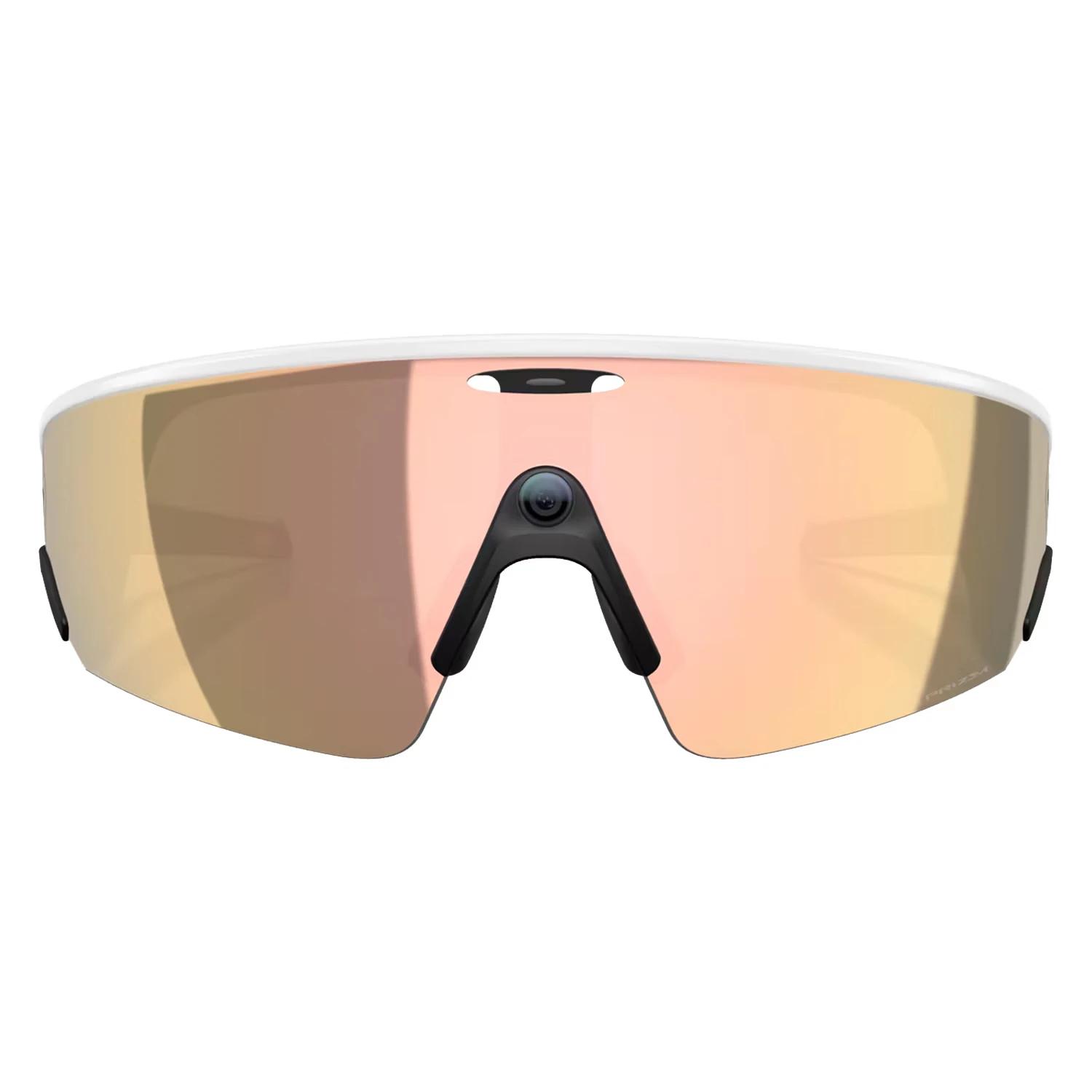 Gafas de Sol Oakley Vanguard WiFi Meta AI 32GB - Blanco Lente Prizm Rose Dourado