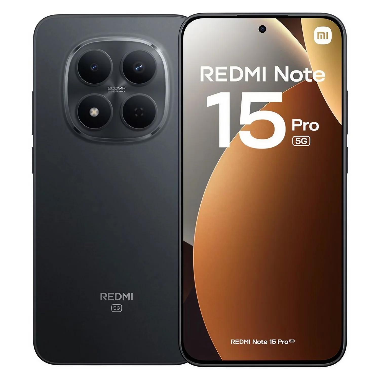 Smartphone Xiaomi Redmi Note 15 Pro 5G Global 512GB 12GB RAM Dual SIM Pantalla 6.83" BR - Negro (Sello Pequeño)